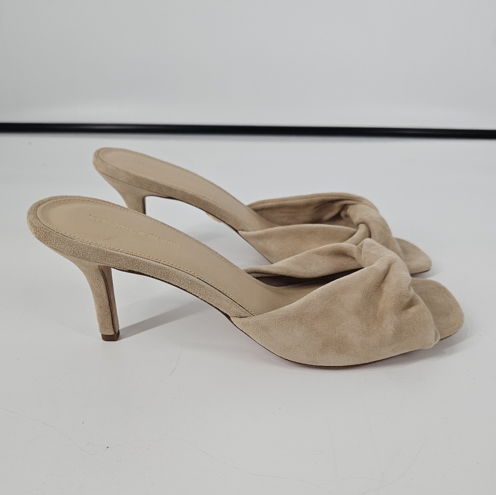 Veronica Beard Sand Suede Slip On Melli Pumps 9.5 - Picture 7 of 10